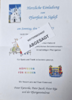 Pfarrfest 2025 abgesagt