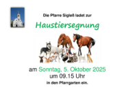 Tiersegnung 05.10.2025